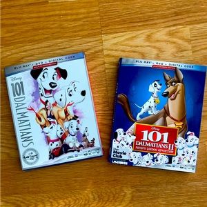 BRAND NEW, UNOPENED 101 Dalmatians and Sequel on Blu-Ray